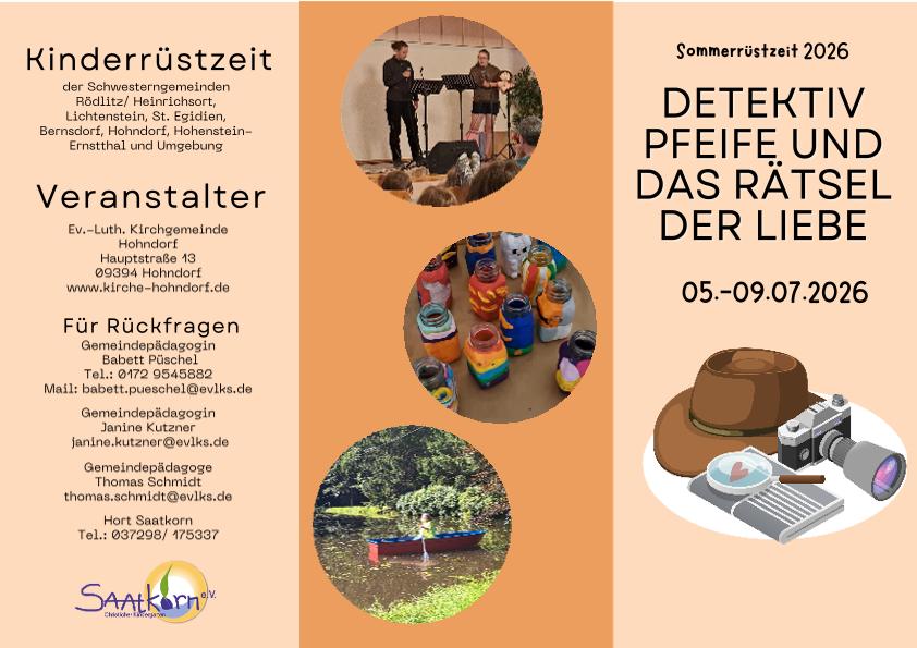 Flyer zur Sommerrüstzeit 2026